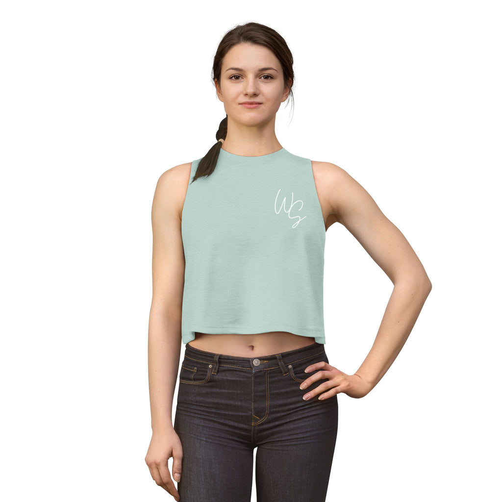Whistle Stop Train Women's Cropped Muscle Tank