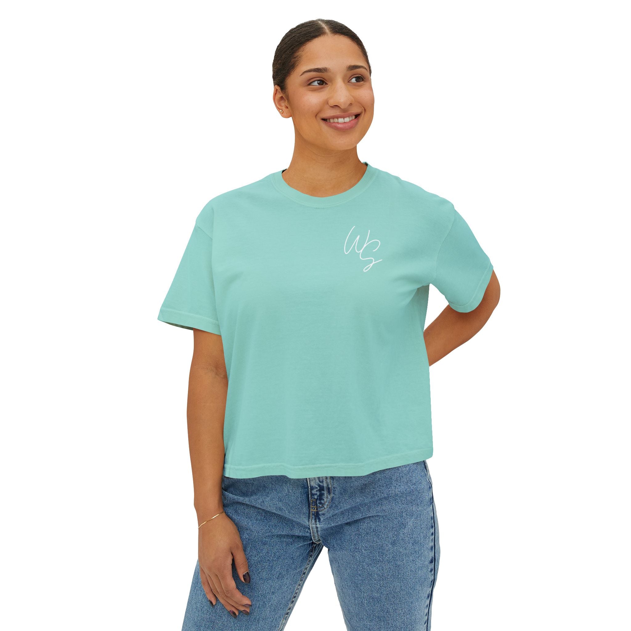 Whistle Stop Script Women's Boxy Tee