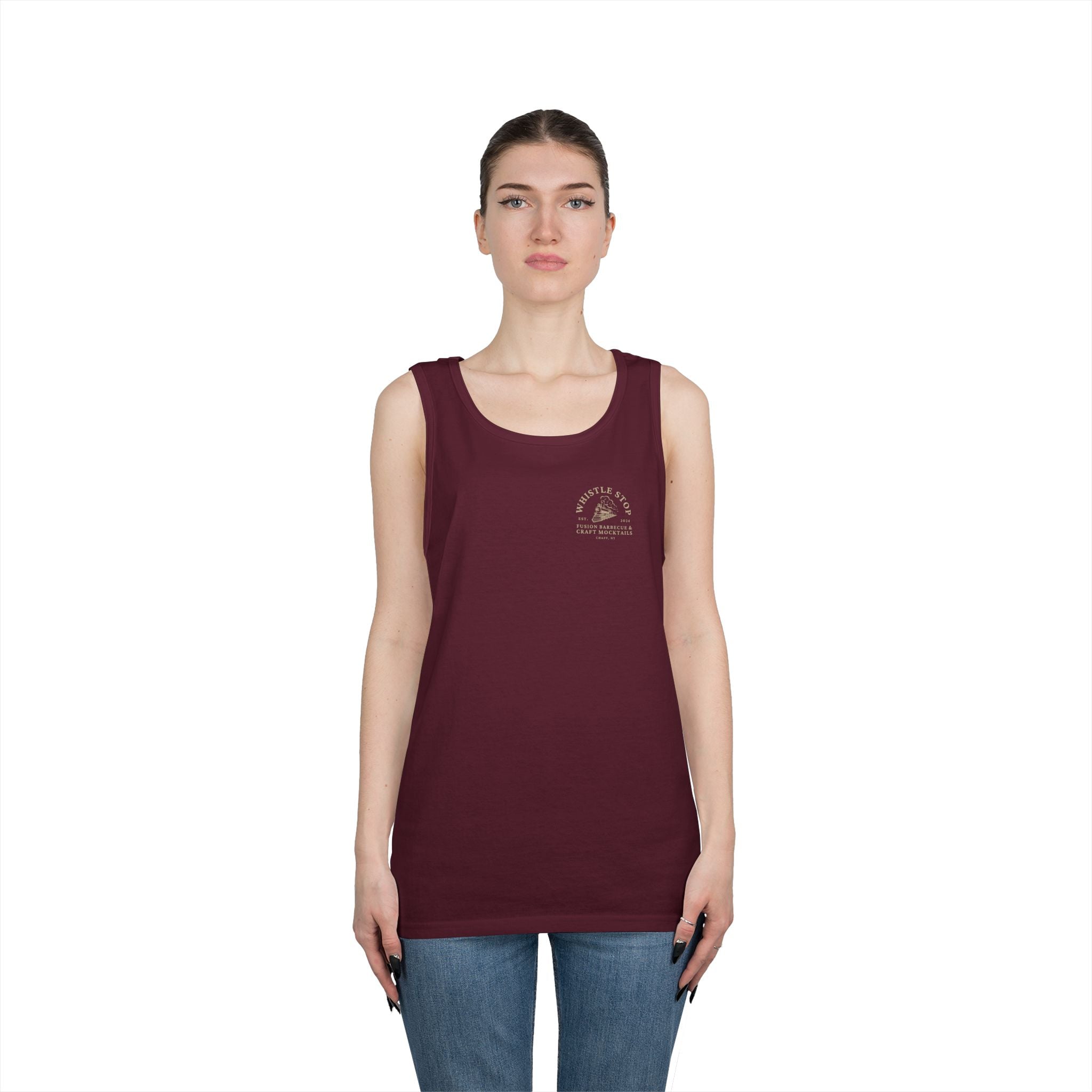 Whistle Stop Tank Top — Fusion Barbecue & Craft Mocktails Logo