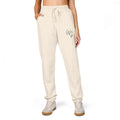 Whistle Stop Fleece Sweatpants - Washed Olive Joggers with 'WB' Script Embroidery