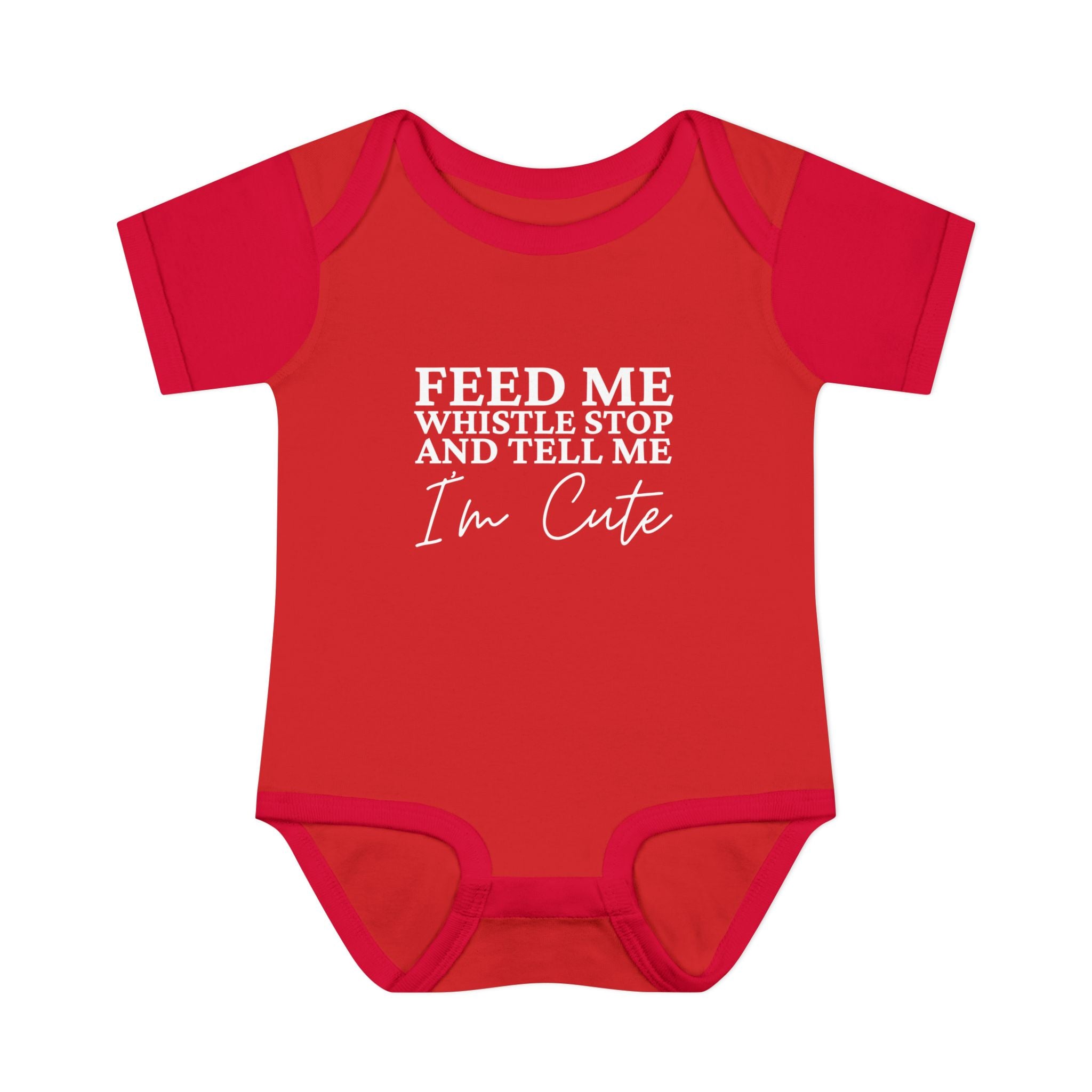 Whistle Stop Feed Me Onesie