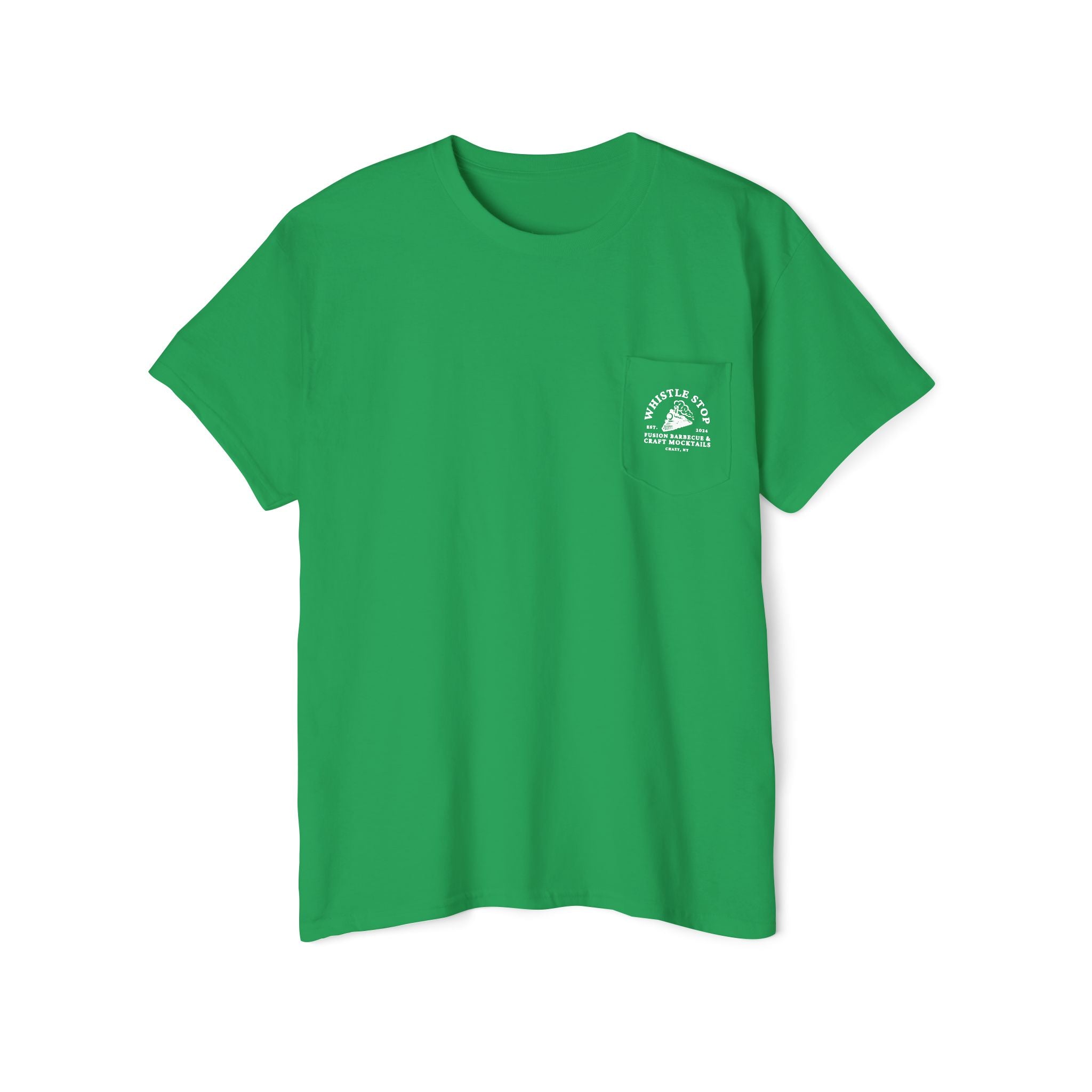 Whistle Stop Unisex Heavy Cotton Pocket Tee