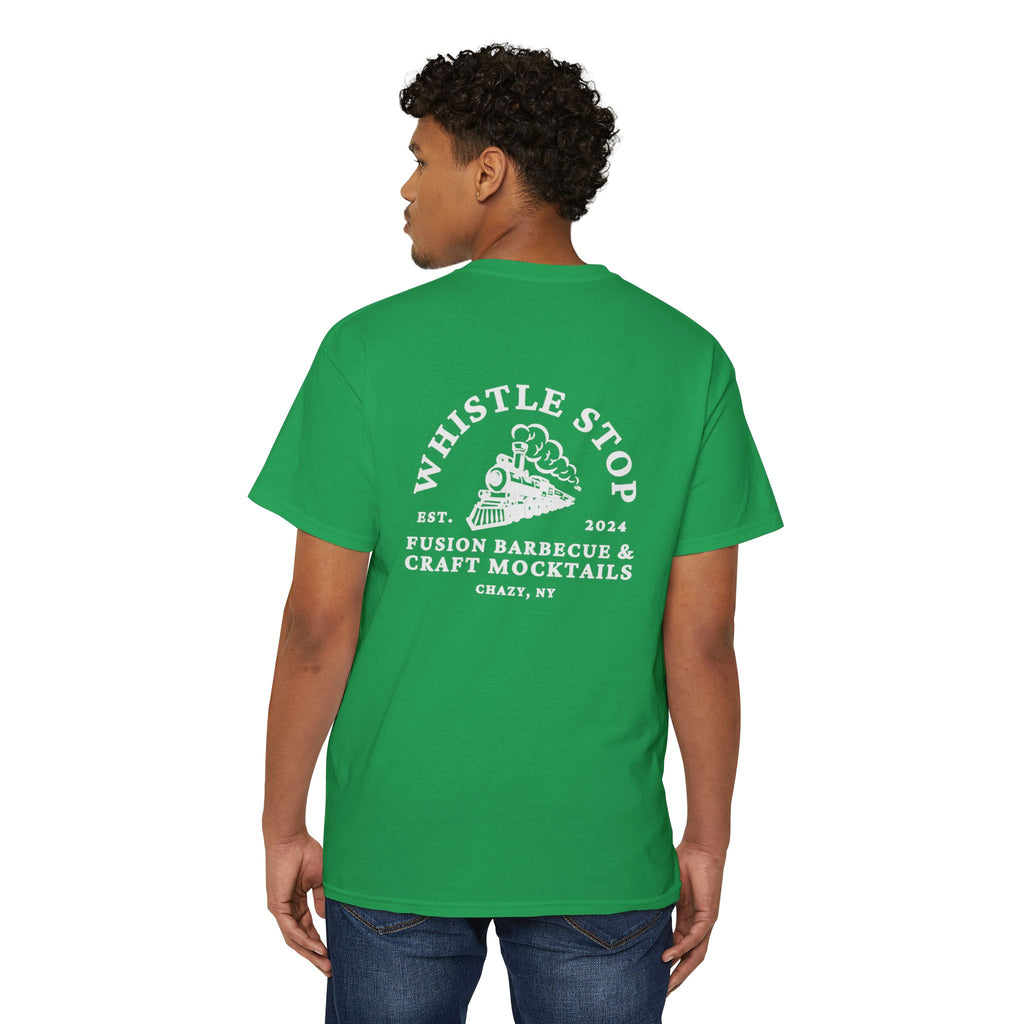 Whistle Stop Unisex Heavy Cotton Pocket Tee