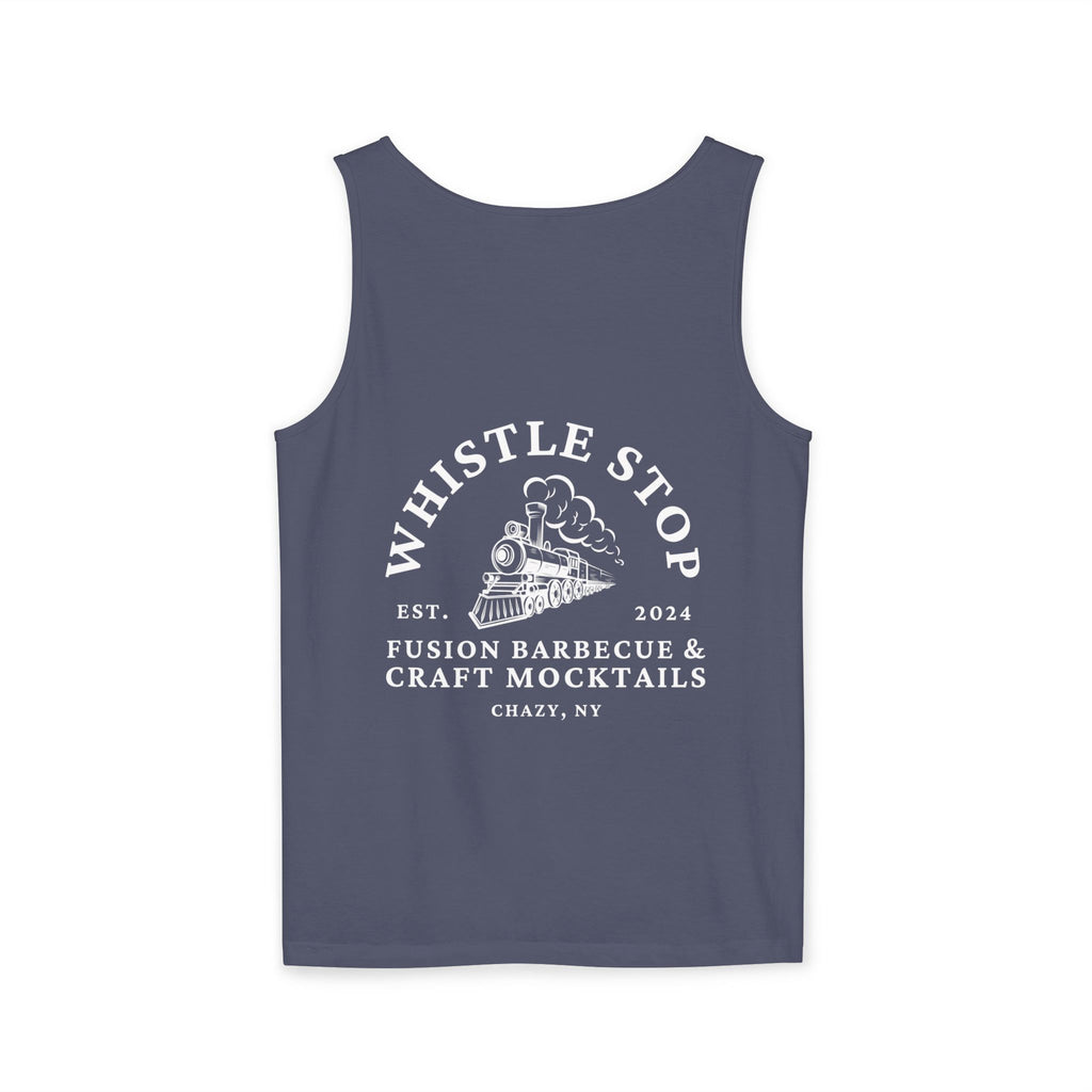 Whistle Stop Vintage Camper Tank Top — Retro Travel Graphic Tank