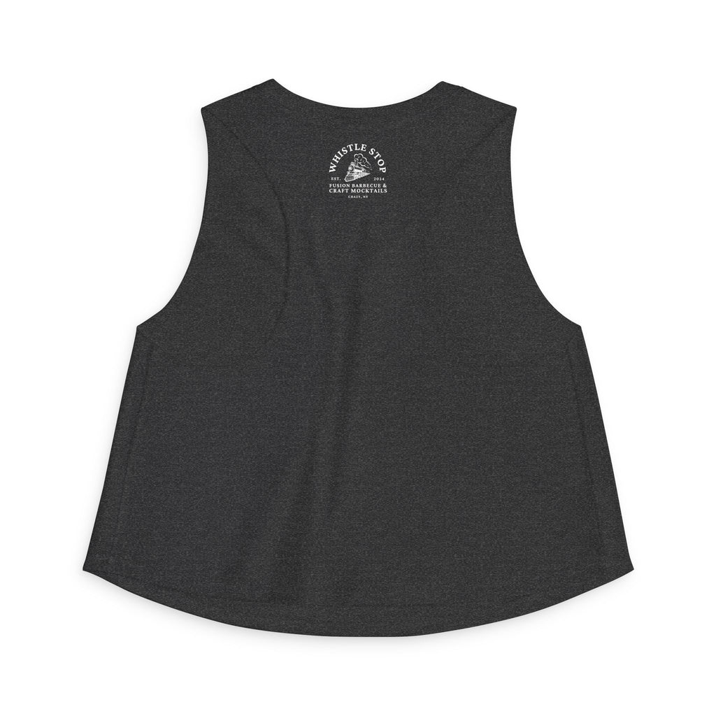 Whistle Stop Train Women's Cropped Muscle Tank