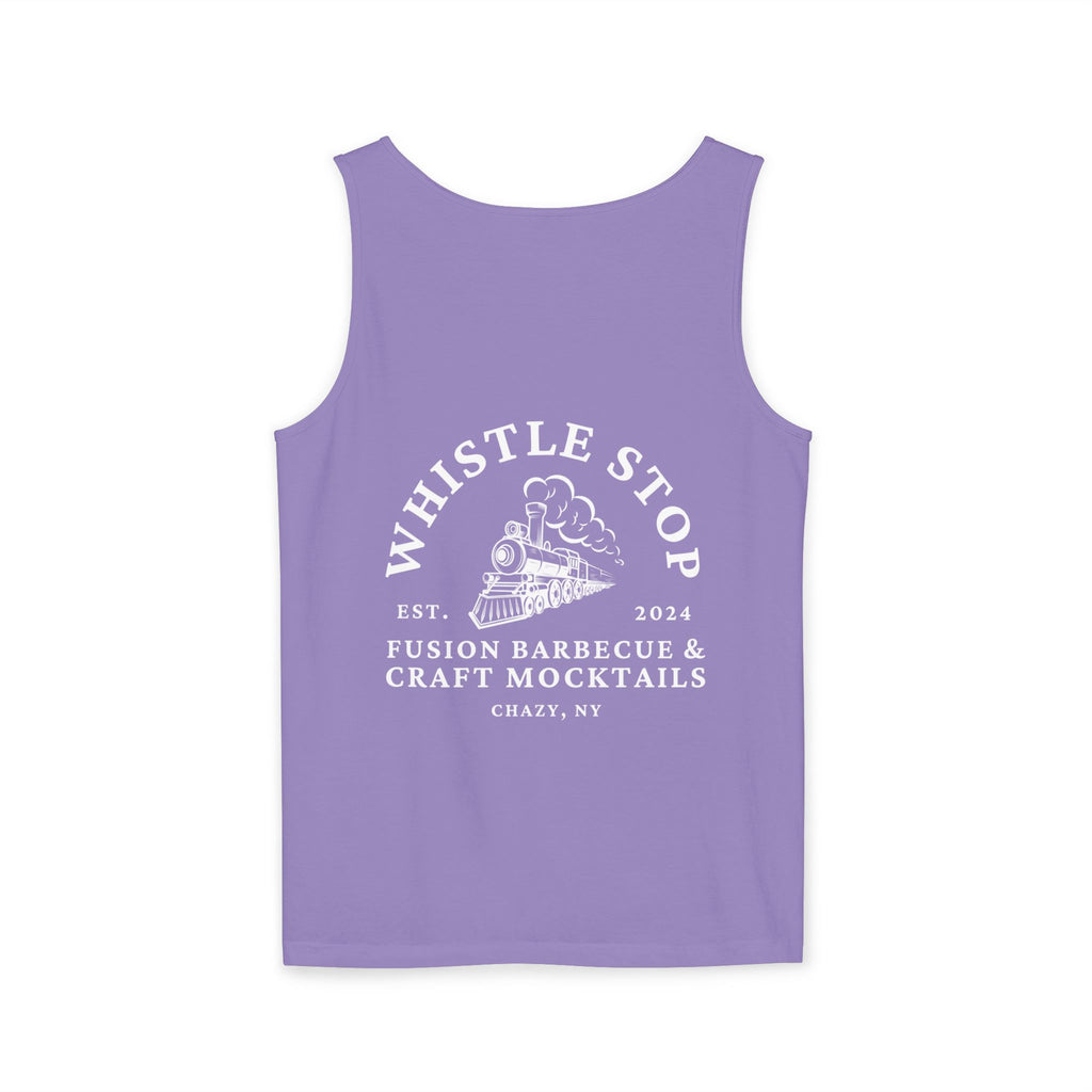 Whistle Stop Vintage Camper Tank Top — Retro Travel Graphic Tank