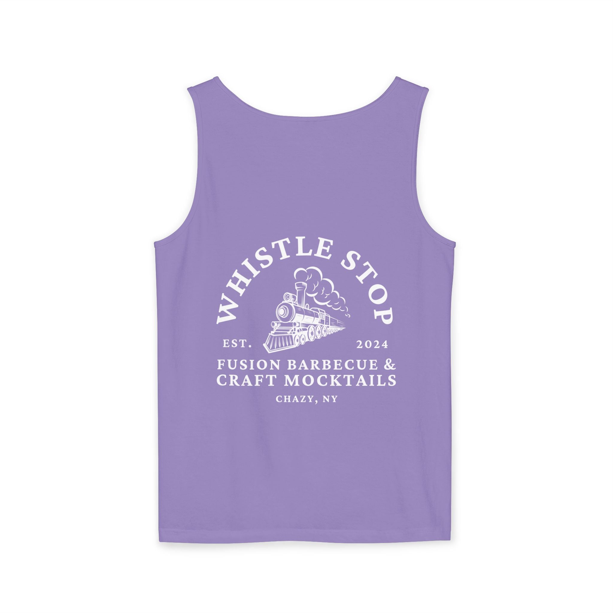 Whistle Stop Vintage Camper Tank Top — Retro Travel Graphic Tank