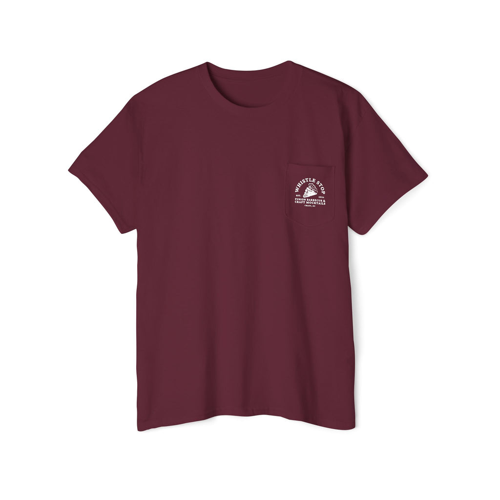 Whistle Stop Unisex Heavy Cotton Pocket Tee
