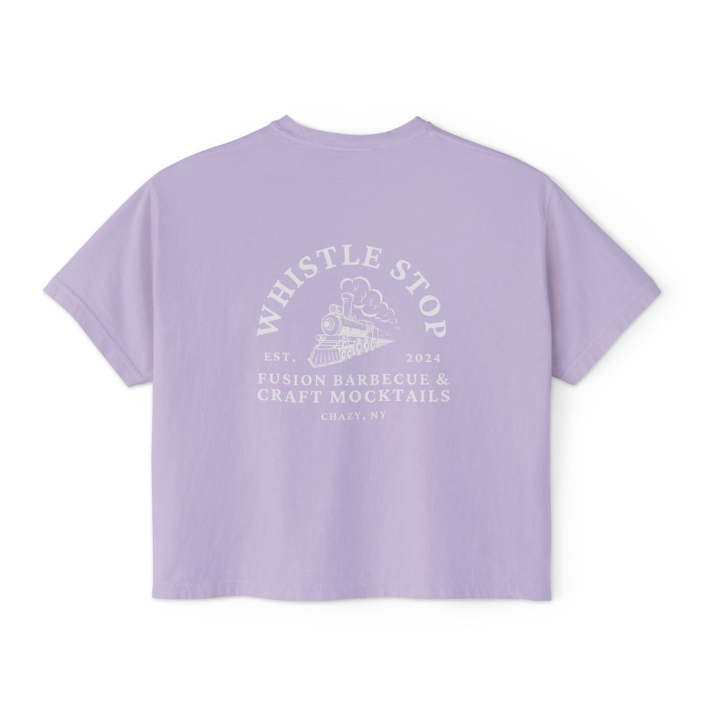Whistle Stop Script Women's Boxy Tee