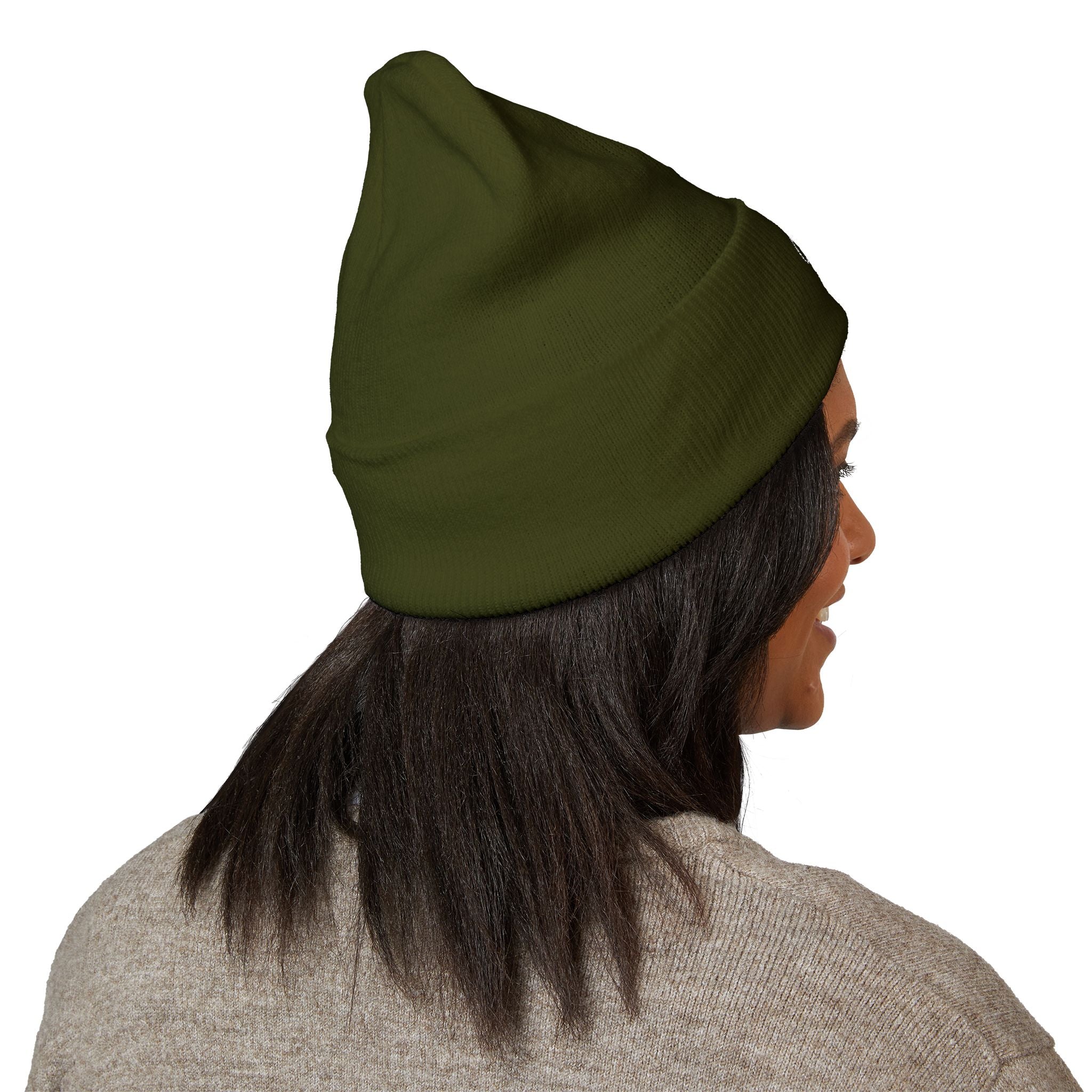 Whistle Stop Embroidered Script Logo Cuffed Beanie