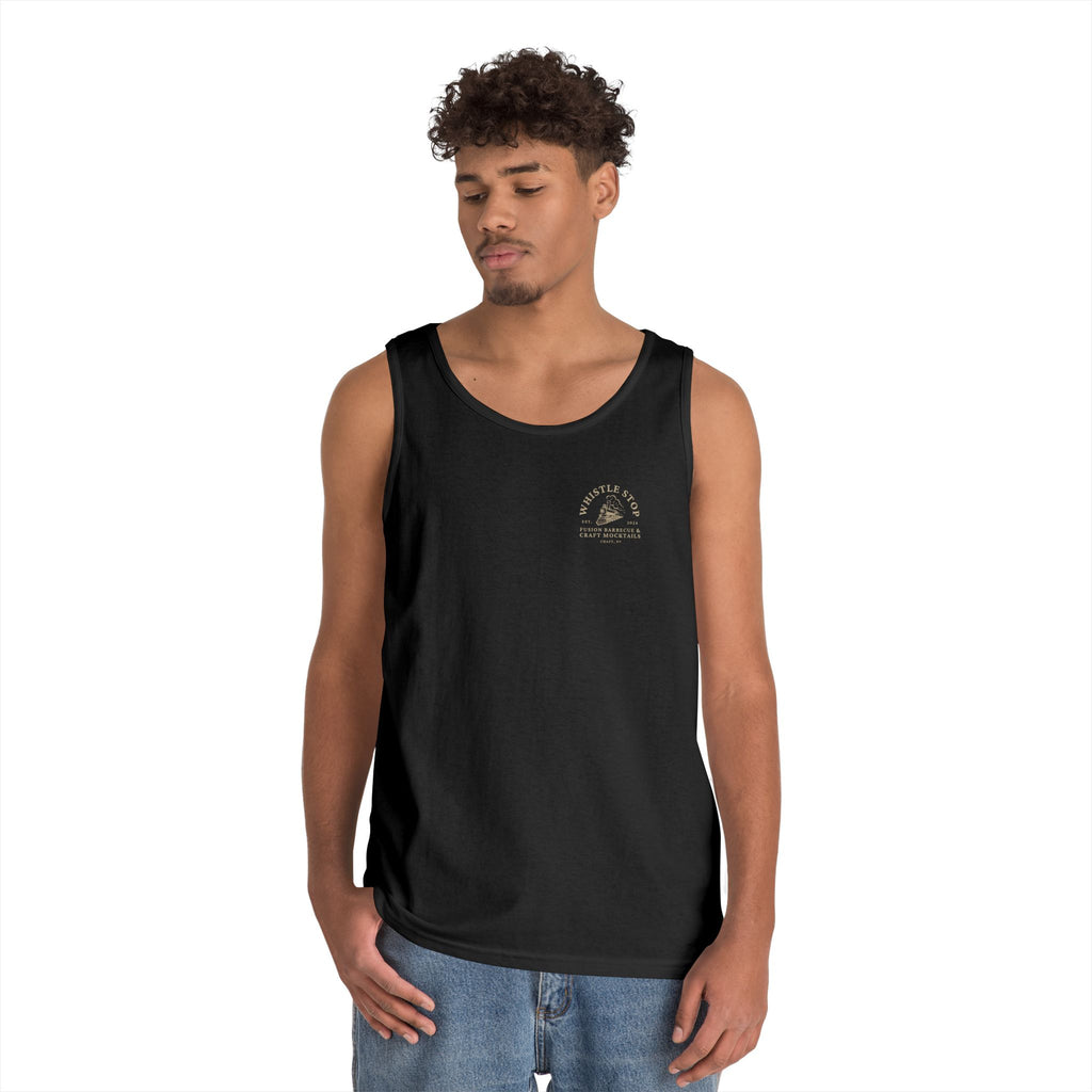 Whistle Stop Tank Top — Fusion Barbecue & Craft Mocktails Logo