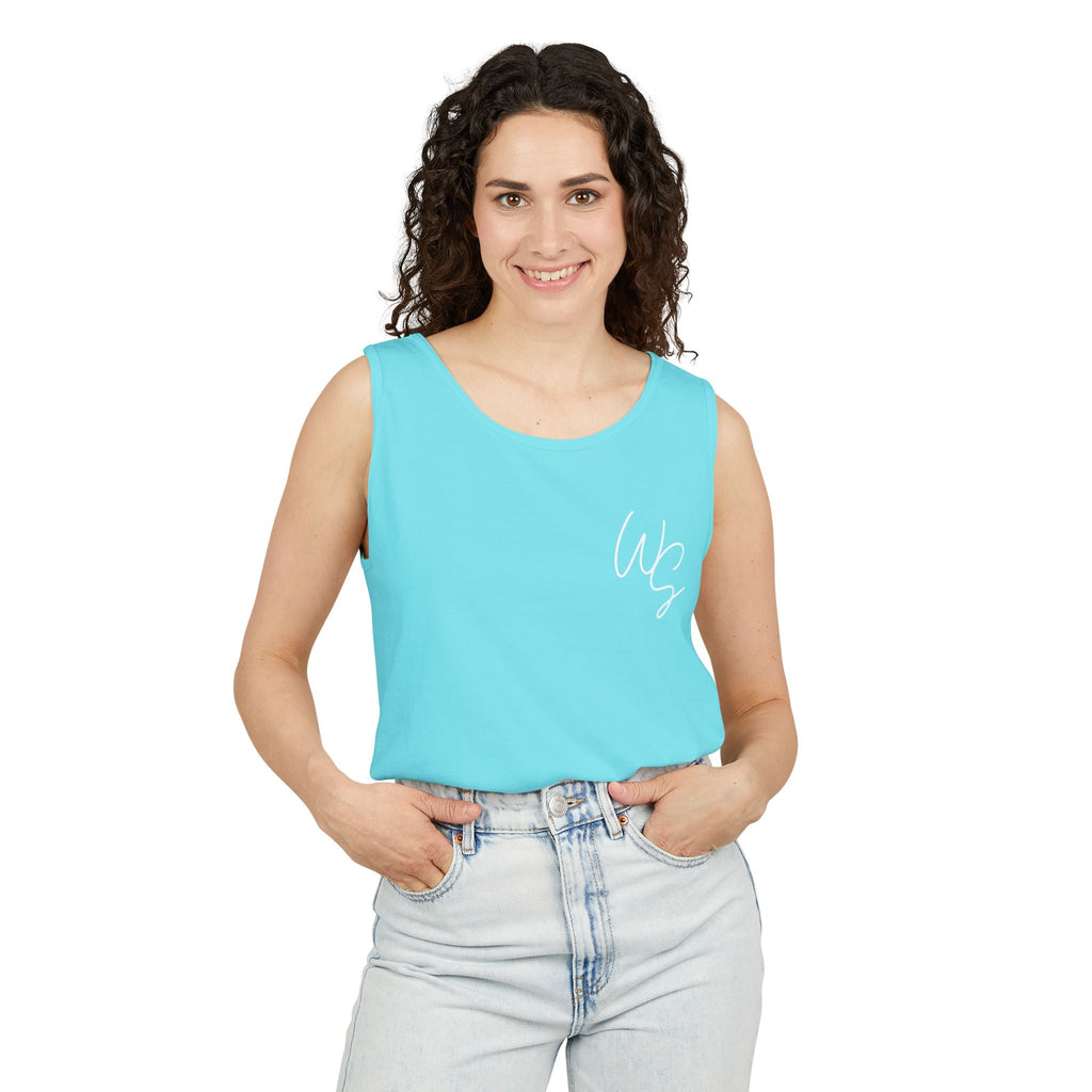 Whistle Stop Vintage Camper Tank Top — Retro Travel Graphic Tank