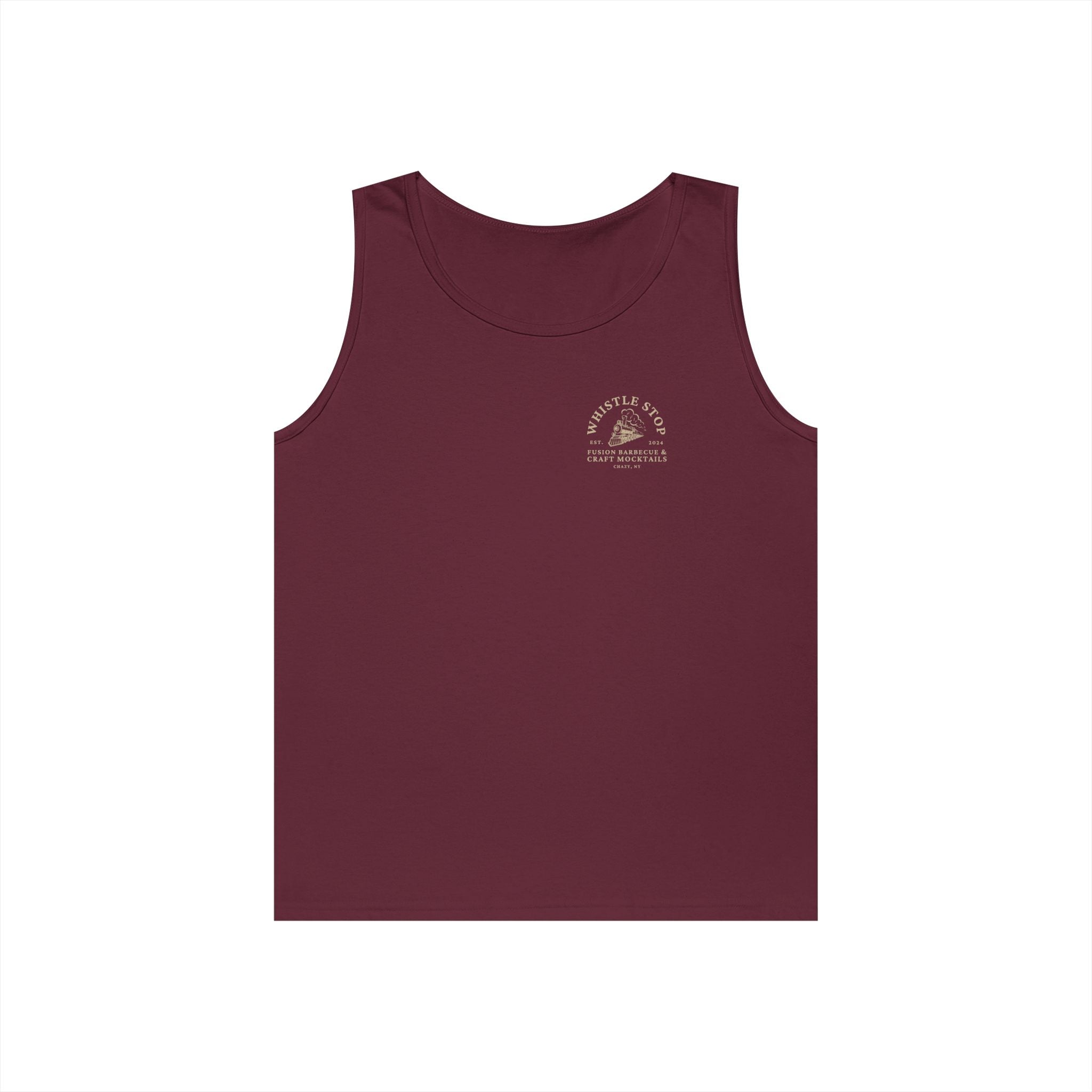 Whistle Stop Tank Top — Fusion Barbecue & Craft Mocktails Logo